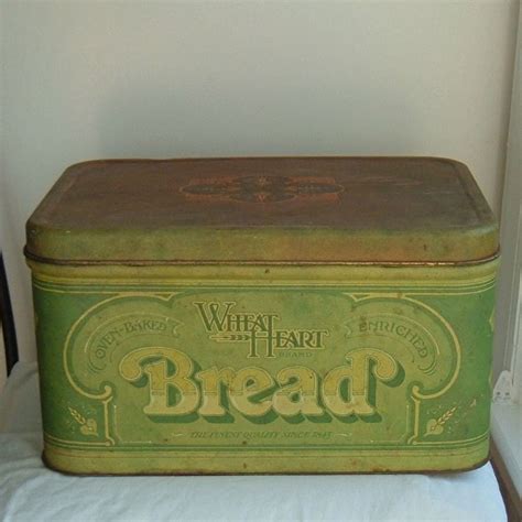 1970s vintage metal bread box|vintage metal bread boxes value.